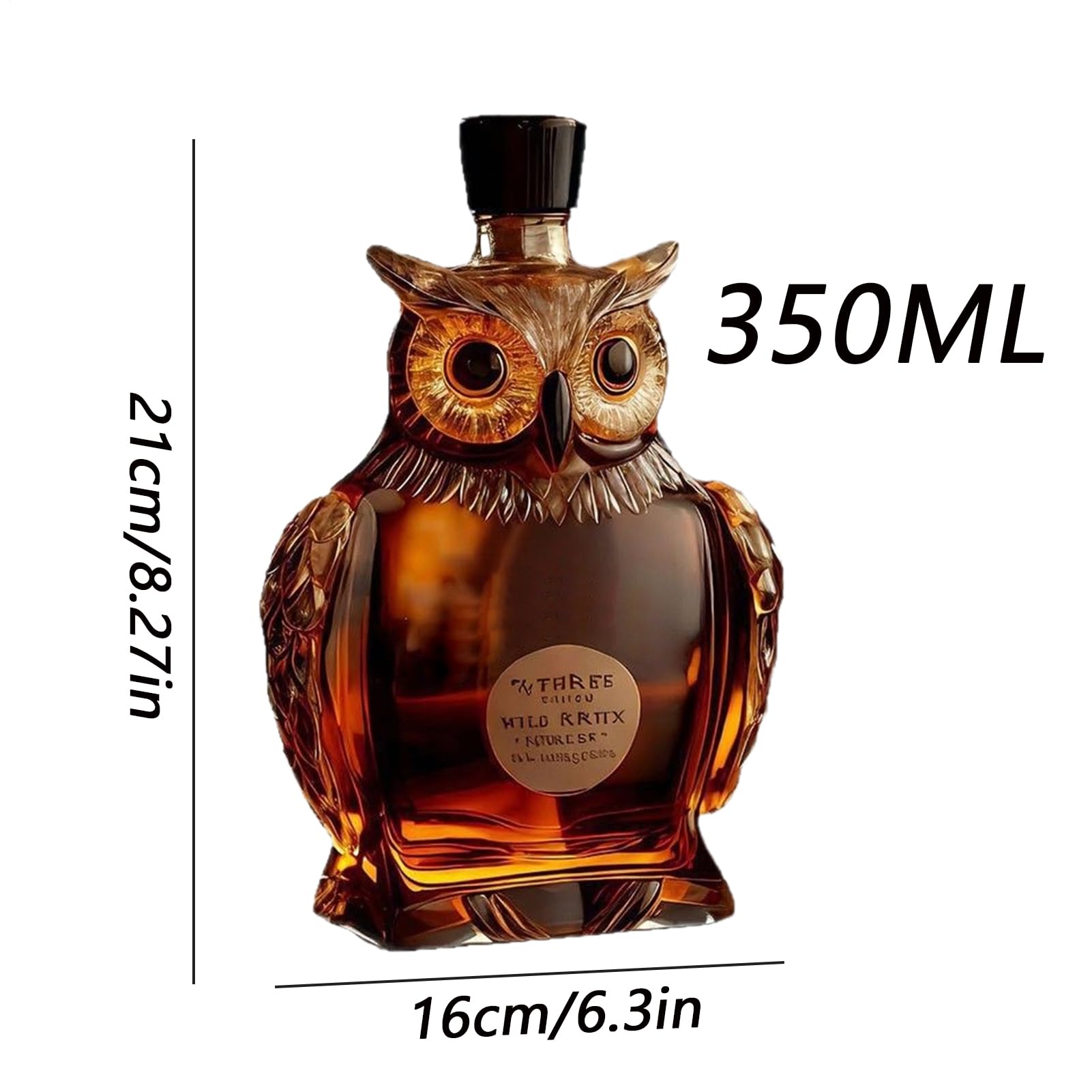  製　フクロウウイスキーデカンタアンティーク　希少 Amazon | フクロウ ウイスキー デカンタ ? 透明ガラス 容量 250ml